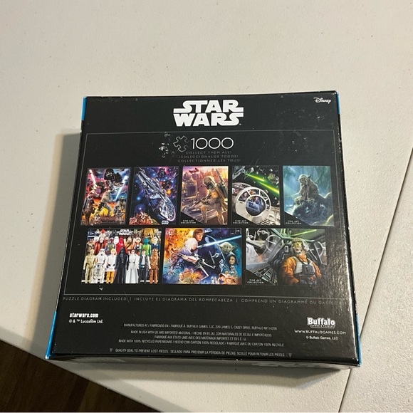 Disney Star Wars 1000-Piece Jigsaw Puzzle - Black - Picture 2 of 6